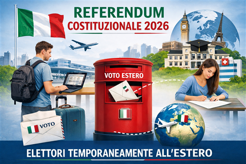 Referendum Costituzionale 2026 - Opzione degli elettori temporaneamente all'estero